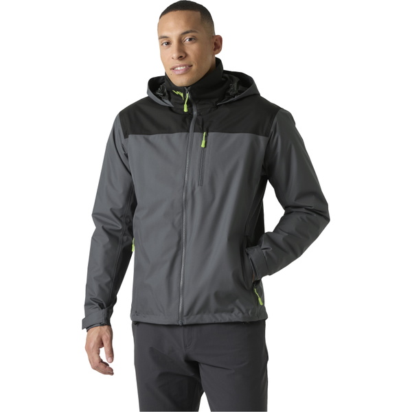 2026 Helly Hansen Hombres Crew Hooded Chaqueta Intermedia 2 34442 - Thunder Grey